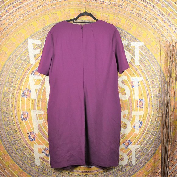 Lafayette 148 NY Italian Punto Milano Peplum Dress - Picture 7 of 11